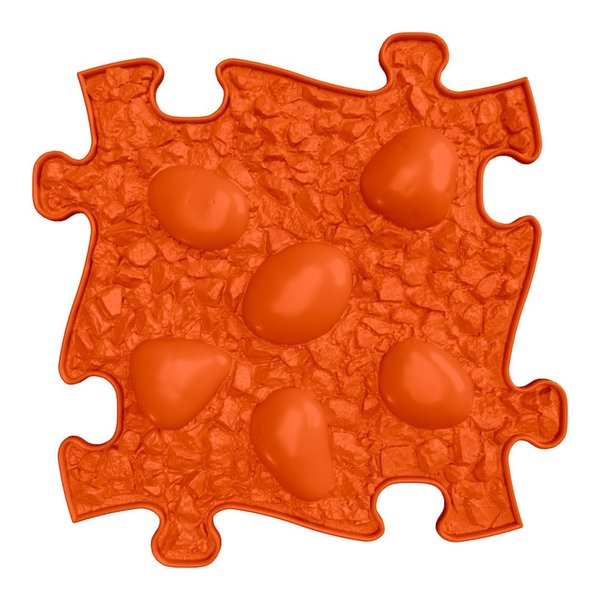 Strukturmatte Dino Eier mit weicher Oberfläche in Orange